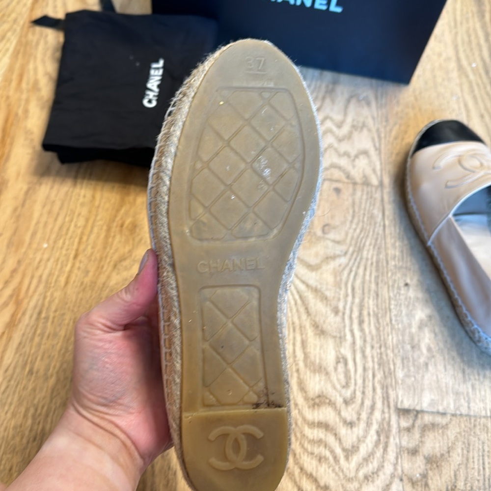 Chanel Lambskin Espadrille - 37 - Picture 4 of 9
